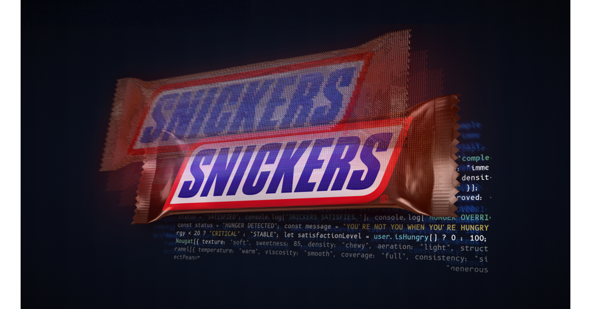 SNICKERS® Launches the World's First Digital Candy Bar for when AI Acts "Hungry"