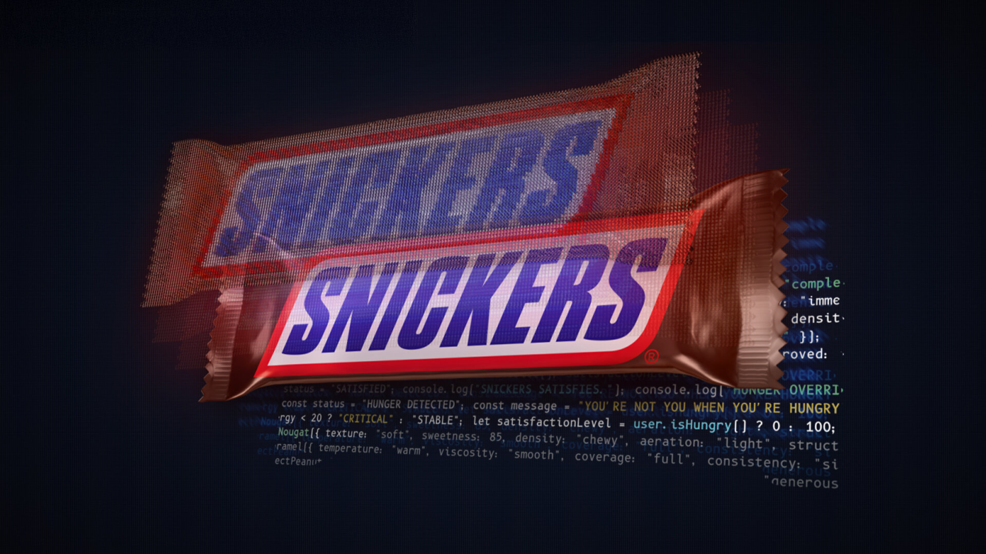 SNICKERS® Launches the World's First Digital Candy Bar for when AI Acts "Hungry"