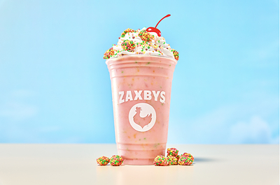 Zaxbys NERDS Strawberry Milkshake