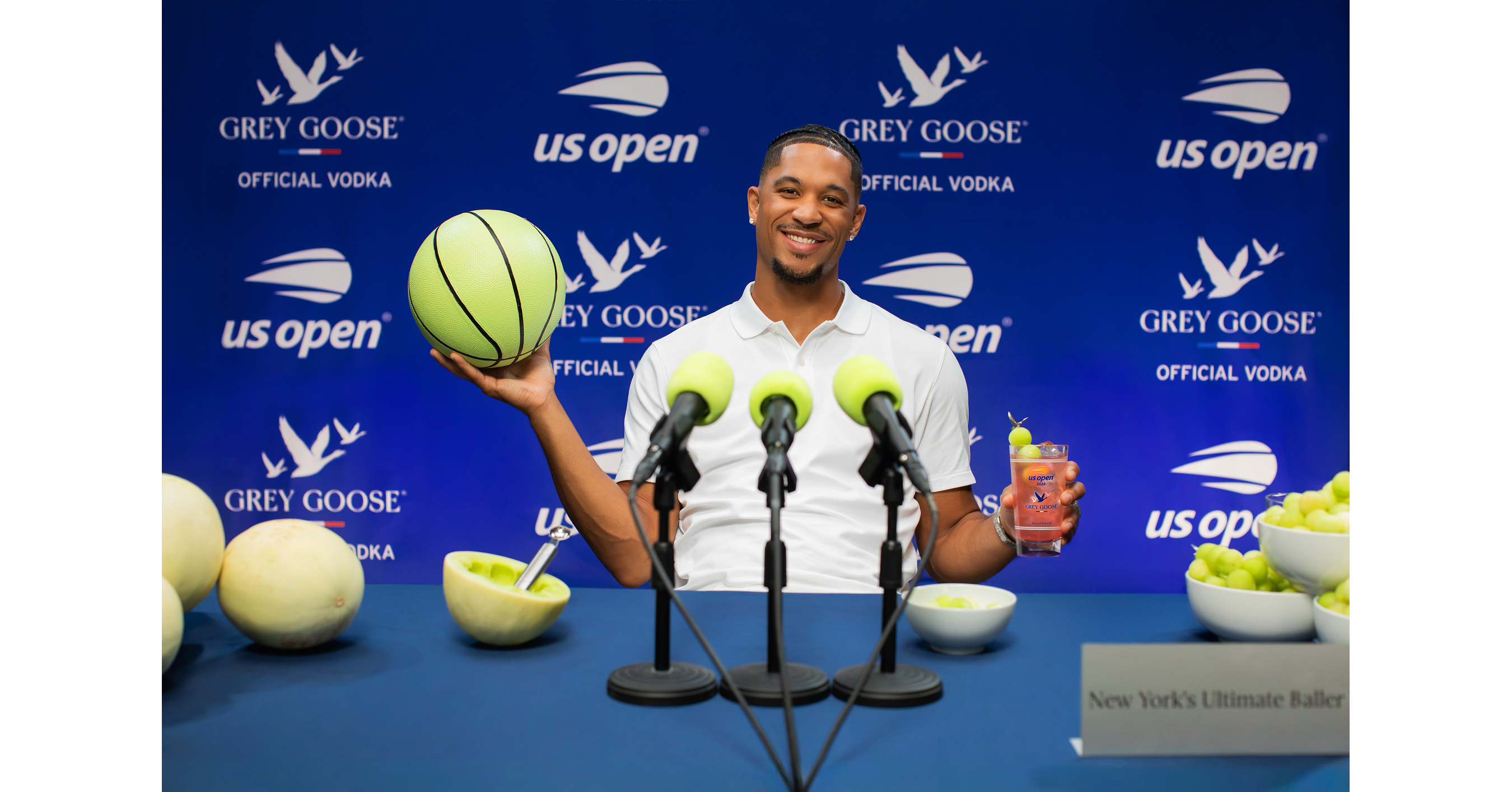 GREY GOOSE® VODKA TOASTS THE US OPEN® WITH JOSH HART, NEW YORK'S ULTIMATE BALLER