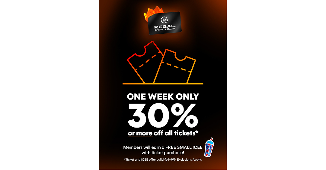 Regal Celebrates Record-Breaking Summer with First-Ever Rewards Week