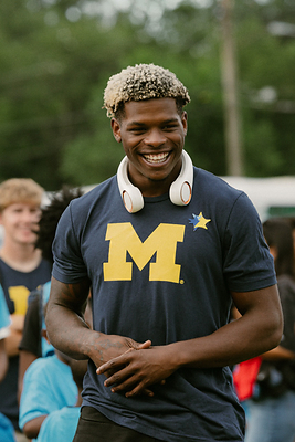 UMCU partner and Michigan Wolverines wide receiver Andrew Marsh UMCU partner and Michigan Wolverines wide receiver Andrew Marsh