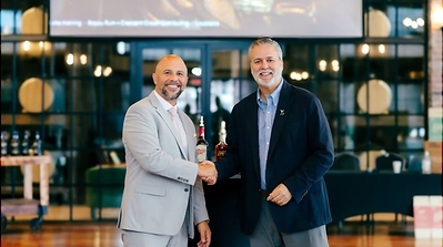 Angelo Torre, President, Louisiana Spirits LLC and Chris Bourg, President, Crescent Crown Distributing