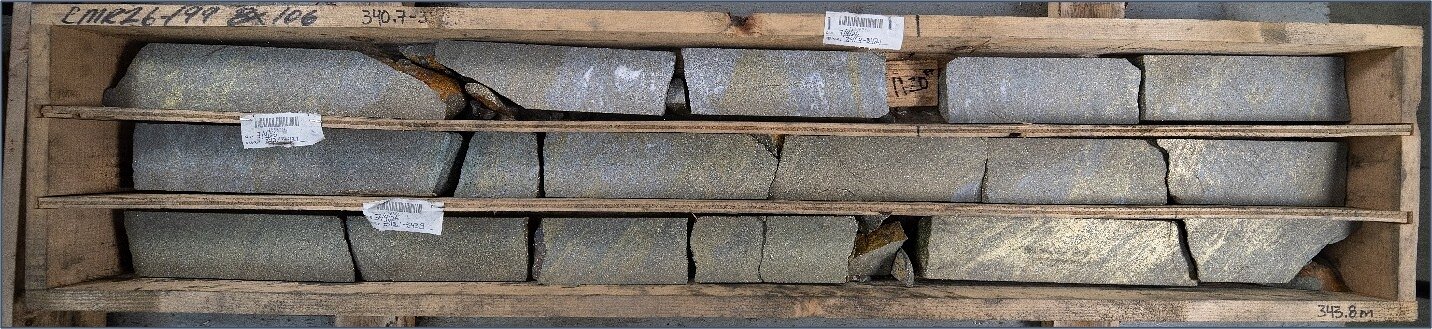 Figure 2. CMR26-199 core from 340.7 to 343.8 meters(i) Figure 2. CMR26-199 core from 340.7 to 343.8 meters(i)