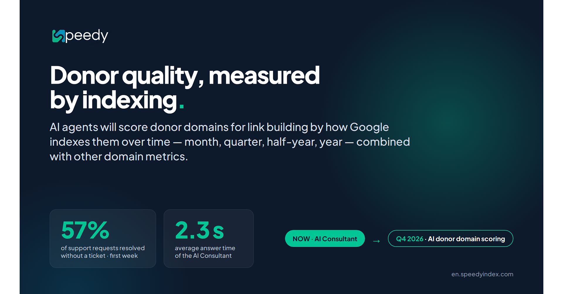 SpeedyIndex Brings AI Agents to Link Building: Donor Domains to Be Scored by Long-Term Indexing Health