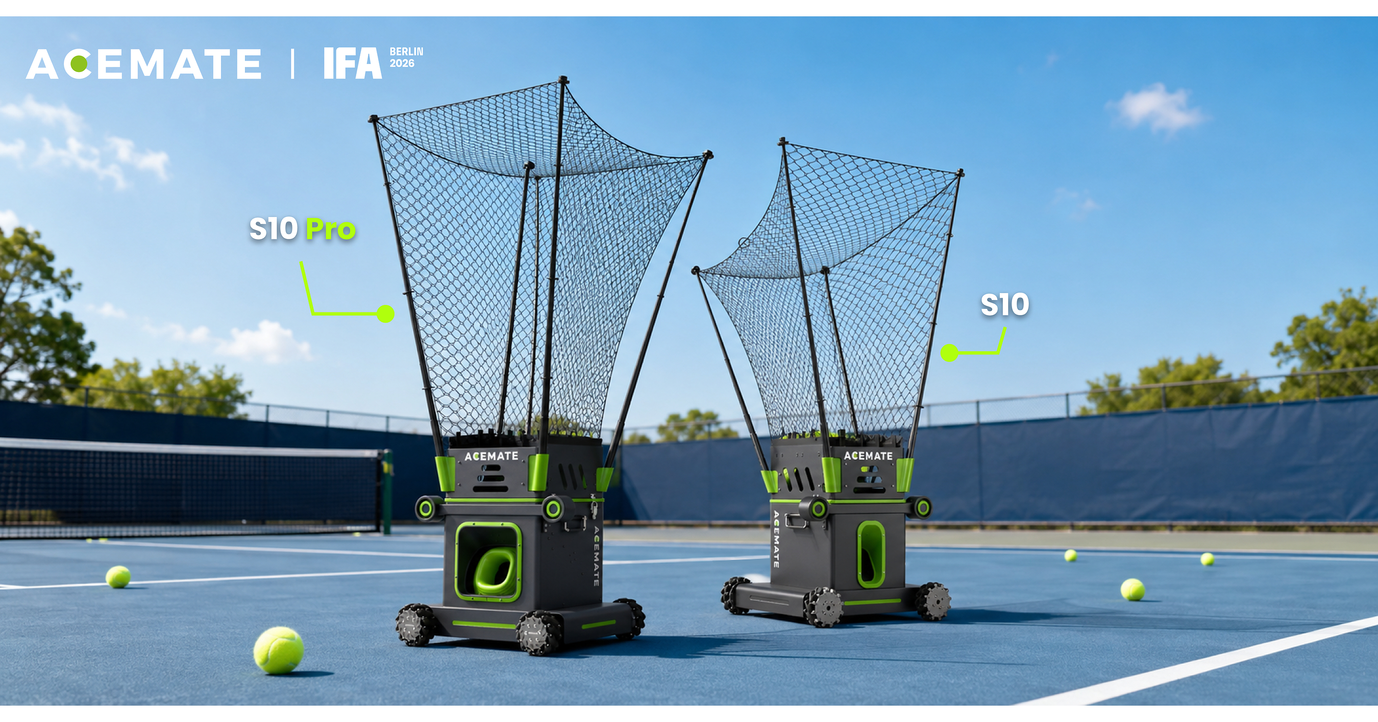ACEMATE Introduces S10 Pro Flagship AI Tennis Robot for High-Performance Training at IFA 2026