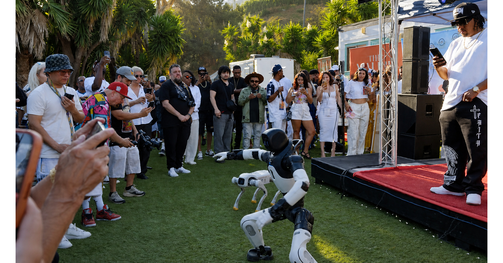 AIxC's RoboShare Makes U.S. Robot-Sharing History as Seven Robots Share the Stage with DU$TY and Big
