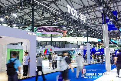 TCL CSOT exhibition area at DIC EXPO 2026