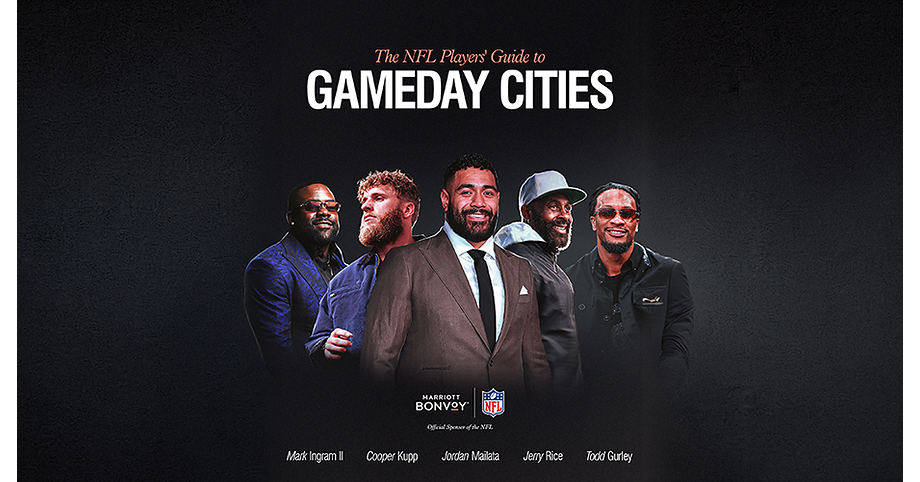 See Every NFL City Through the Eyes of the Players Who Know It Best: Marriott Bonvoy Teams Up with NFL Stars to Launch 37 Player-Curated City Guides