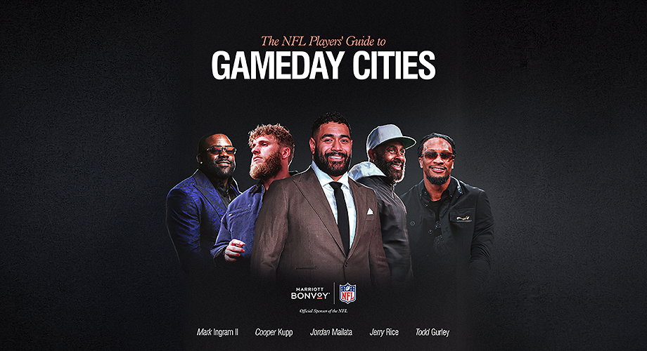 See Every NFL City Through the Eyes of the Players Who Know It Best: Marriott Bonvoy Teams Up with NFL Stars to Launch 37 Player-Curated City Guides