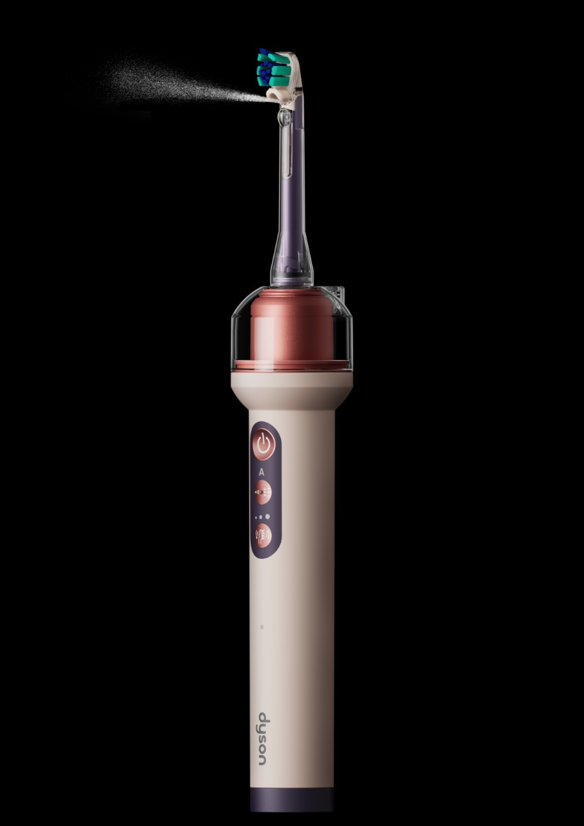 Photograph accompanying Dyson charges $500 for a toothbrush that aims its own floss jet