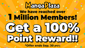 MangaPlaza Surpasses 1 Million Readers, Celebrating With 100% Point Reward Campaign