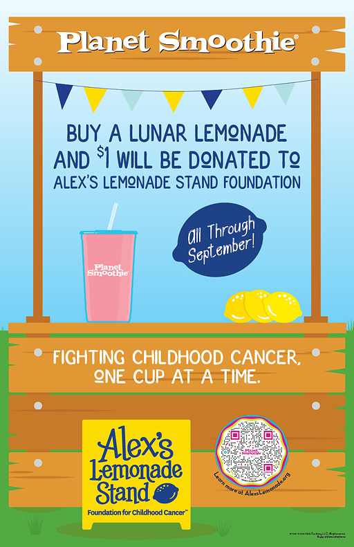 Planet Smoothie Continues its Mission to Help Fight Against Childhood Cancer