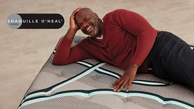 The Super Mattress by Shaquille O'Neal Home, exclusively from Rooms To Go Mattress.