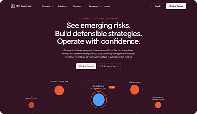 New Datamaran website homepage