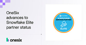 OneSix Advances to Snowflake Elite Partner Status