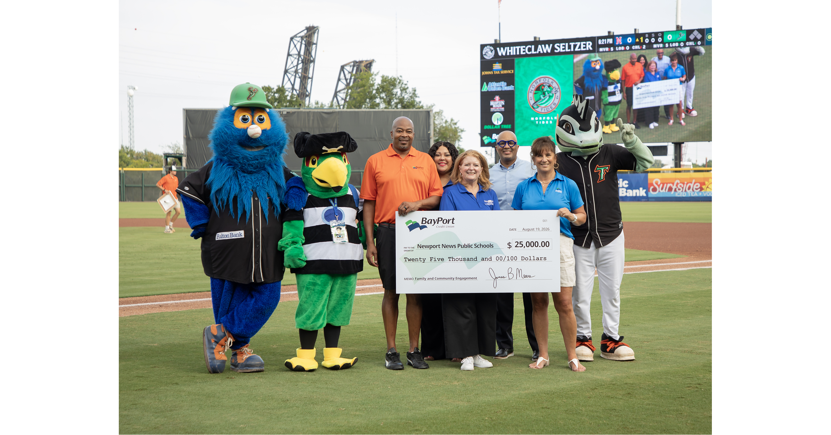 BayPort Credit Union Donates $25,000 and 100 Pounds of School Supplies to Support Newport News Public Schools