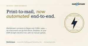 MailXstream Launches Zapier Integration to Automate Print-to-Mail Order Submission