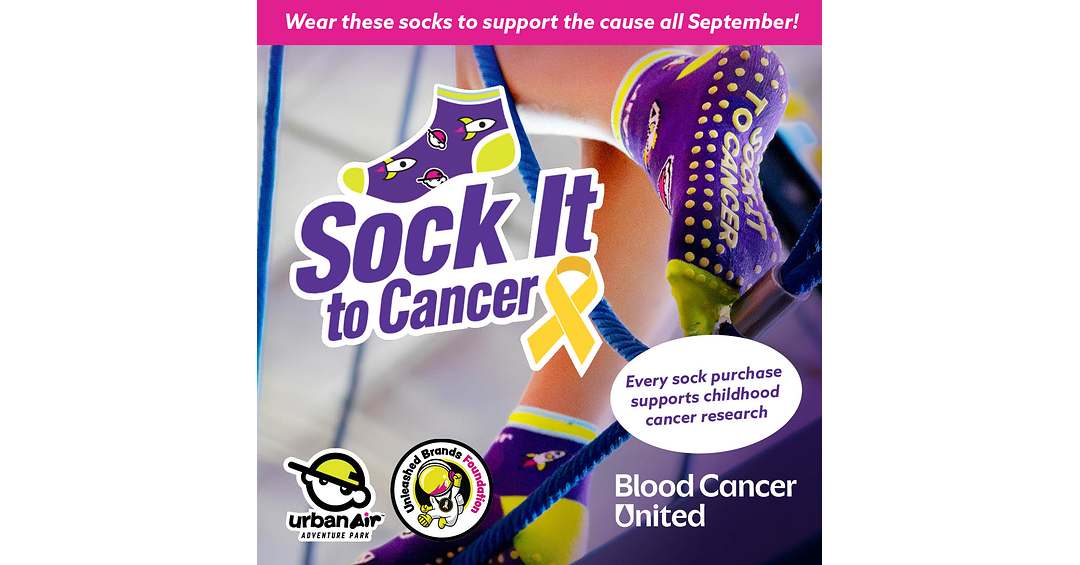 Unleashed Brands Foundation and Urban Air Adventure Park Launch 2026 'Sock It to Cancer' Campaign