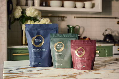 Infinity Wellness' True Plant Protein, True Greens and True Vitamin C 