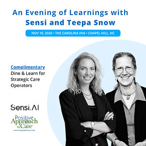 Sensi.AI Hosts "An Evening of Learnings with Sensi & Teepa Snow" for Senior Care Leaders