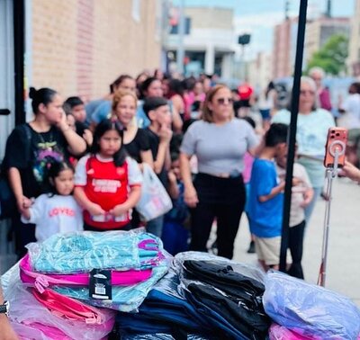 Agallas Cares equips NYC students with backpacks and supplies for the 2026–27 school year.