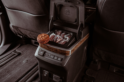 Designed to help families keep beverages, snacks and treats at the right temperature, the Toyota Sienna’s available FridgeBox™ feature offers dual cooling settings. In addition to cool mode, its freeze mode is designed to keep frozen treats like popsicles and ice cream – including Graeter’s Chip Wheels – frozen.
