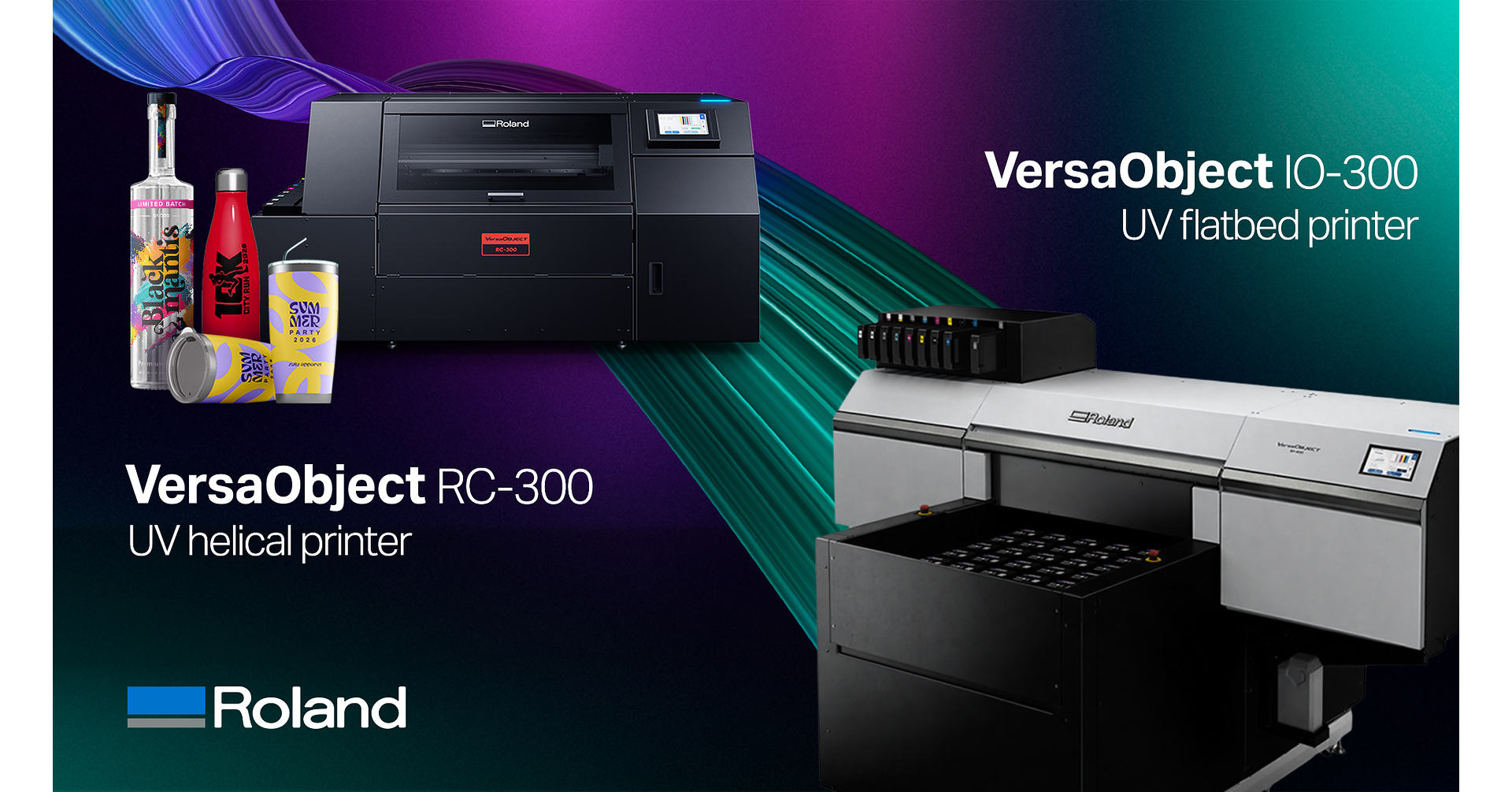 Roland DG Expands Industrial Direct-to-Object Printing Portfolio with Launch of VersaObject IO-300 and RC-300 Series