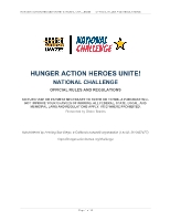 KIDS ACROSS AMERICA INVITED TO LEAD REAL ACTION AGAINST HUNGER AND FOOD WASTE IN HUNGER ACTION HEROES UNITE! NATIONAL CHALLENGE