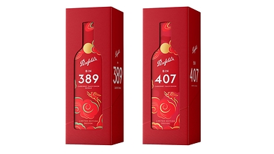 Bin 389 Cabernet Sauvignon Shiraz and Bin 407 Cabernet Sauvignon Limited-Edition Design Bin 389 Cabernet Sauvignon Shiraz and Bin 407 Cabernet Sauvignon Limited-Edition Design