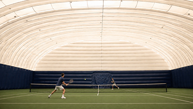 Based on the low-temperature environment and professional training needs, JOY Inflatable developed a customized enclosed training tent in a winter training program for Russian national athletes.