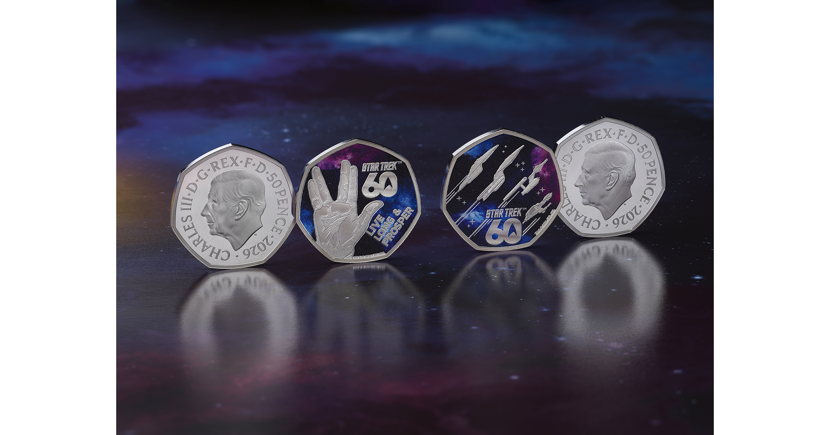The Royal Mint Boldly Goes Where No Coin Has Gone Before With New Star Trek 50p Coins