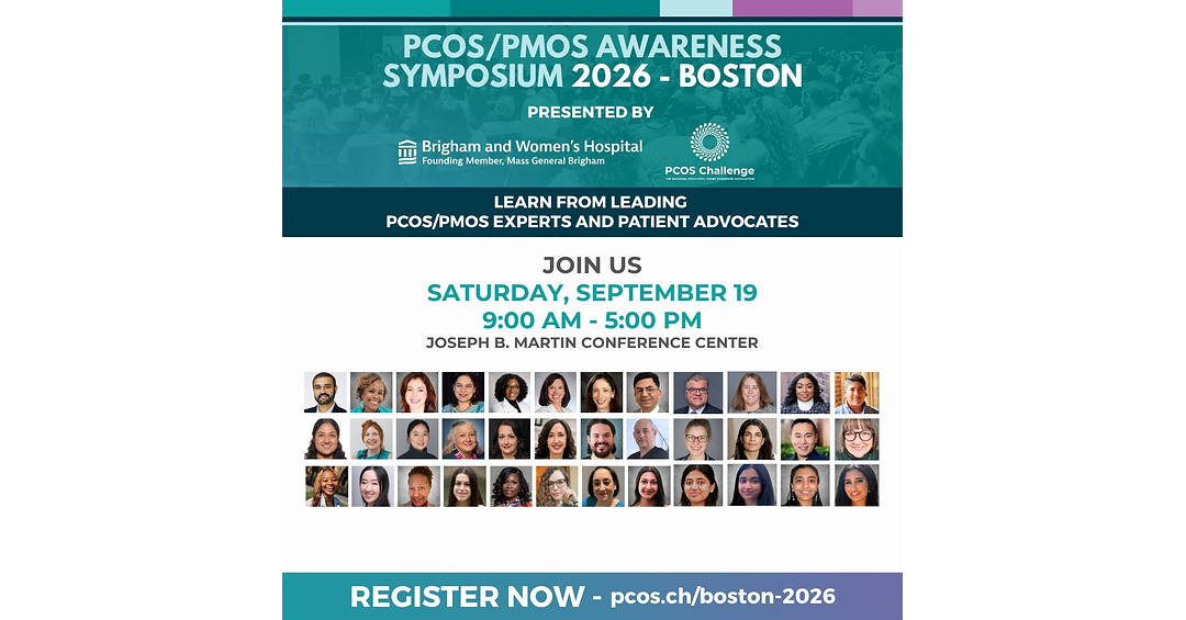 PCOS Challenge and Brigham and Women's Hospital Unite Patients, Experts and Policymakers to Accelerate Progress in PCOS/PMOS