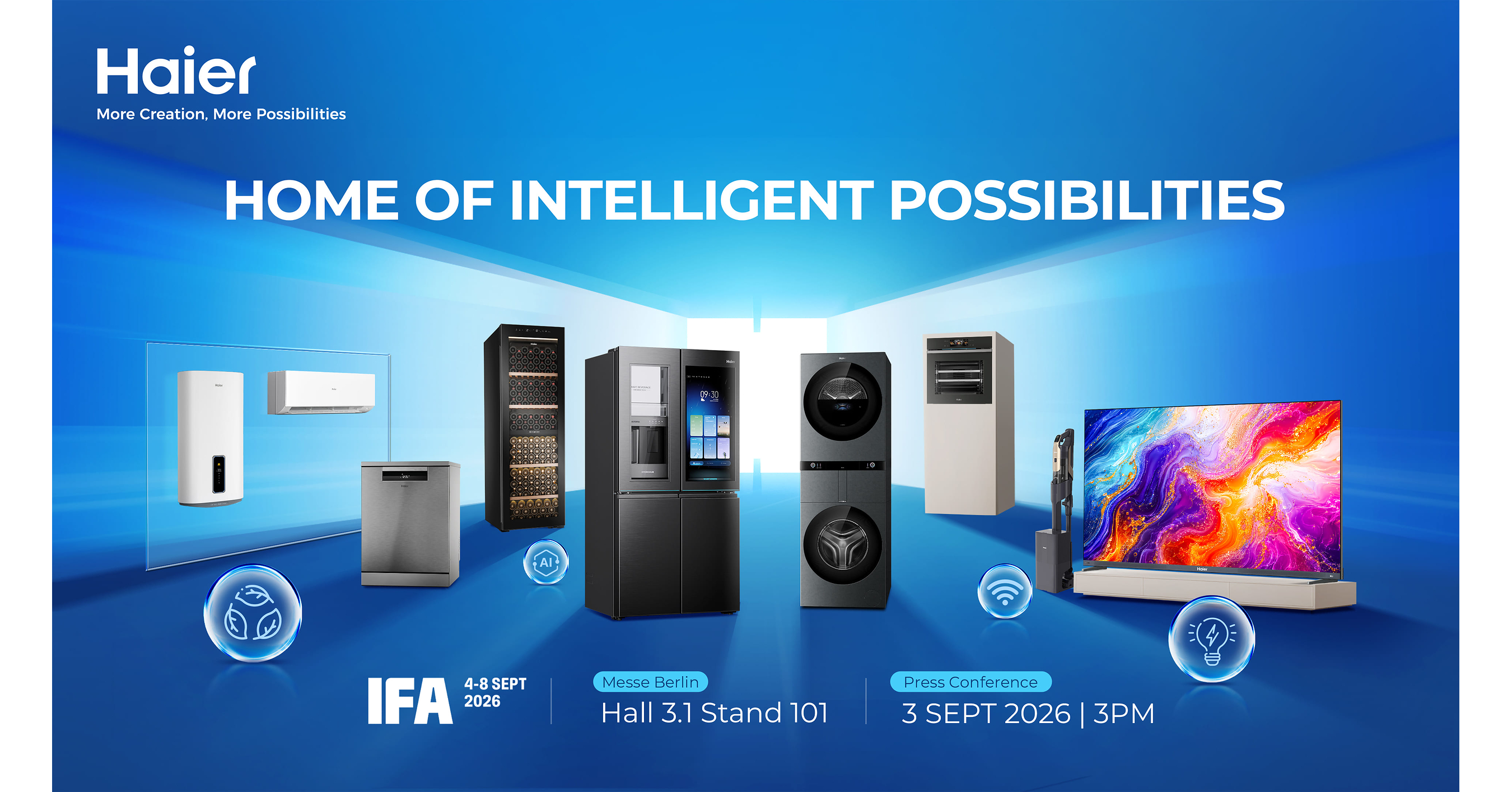 Haier presentará su concepto de vida impulsada por IA en IFA 2026 Haier presentará su concepto de vida impulsada por IA en IFA 2026