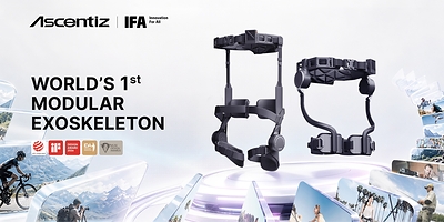 Ascentiz Brings H + K to IFA 2026, Showcasing the World’s First Modular Exoskeleton Platform