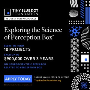 Tiny Blue Dot Foundation Opens Fifth Round Seeking To Fund Rigorous, Empirical, Statistically Valid, And Sound Research on the Neural, Experiential, and Psychological Factors Related To The Perception Box