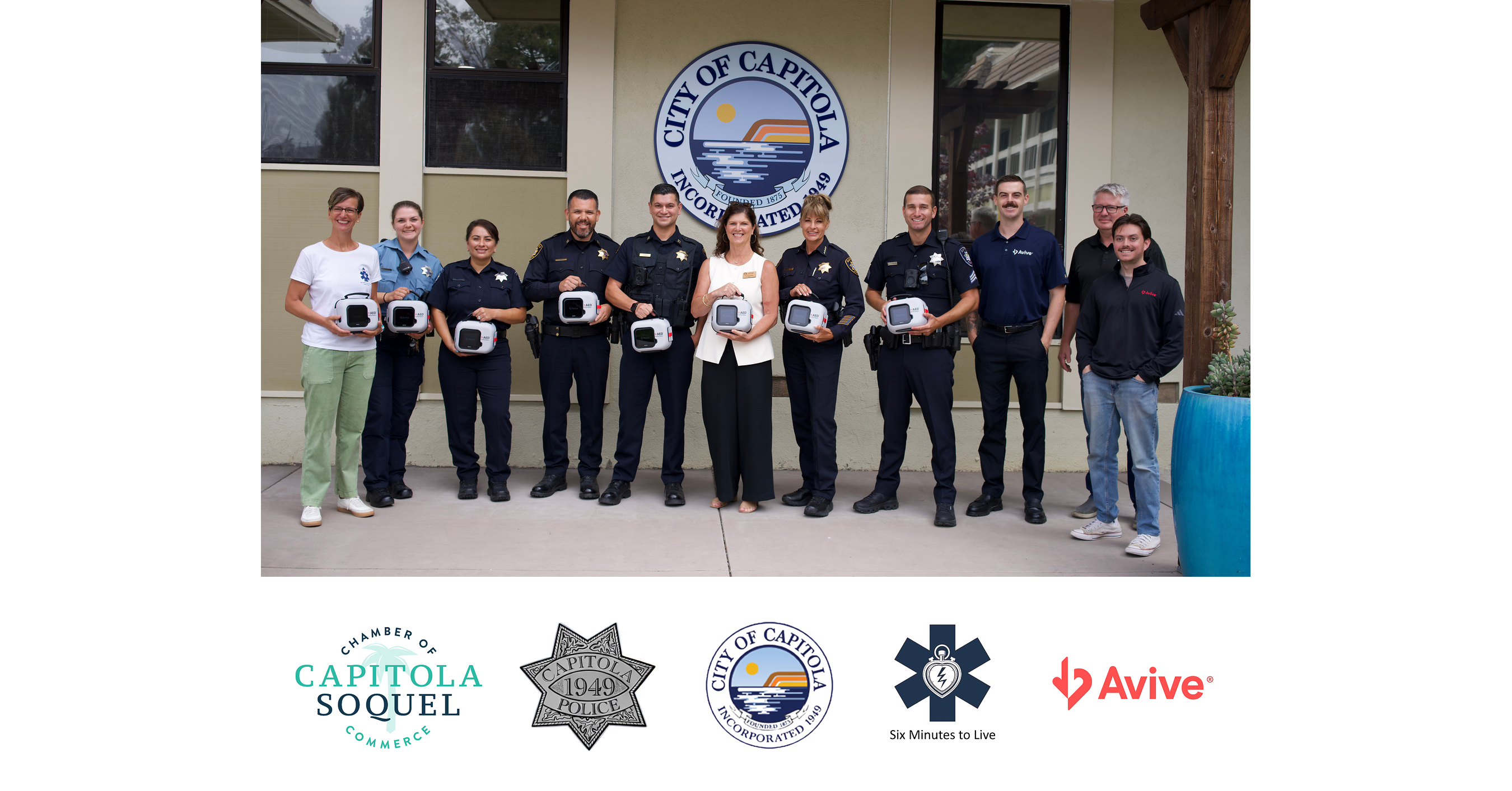 Capitola Police Department Equips Entire Patrol Fleet with Life-Saving Avive Connect AED®s