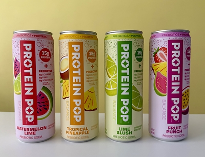 Protein Pop Launches Protein Pop Balance, a Clear Prebiotic Soda with 15 Grams of Protein and 5 Grams of Fiber
