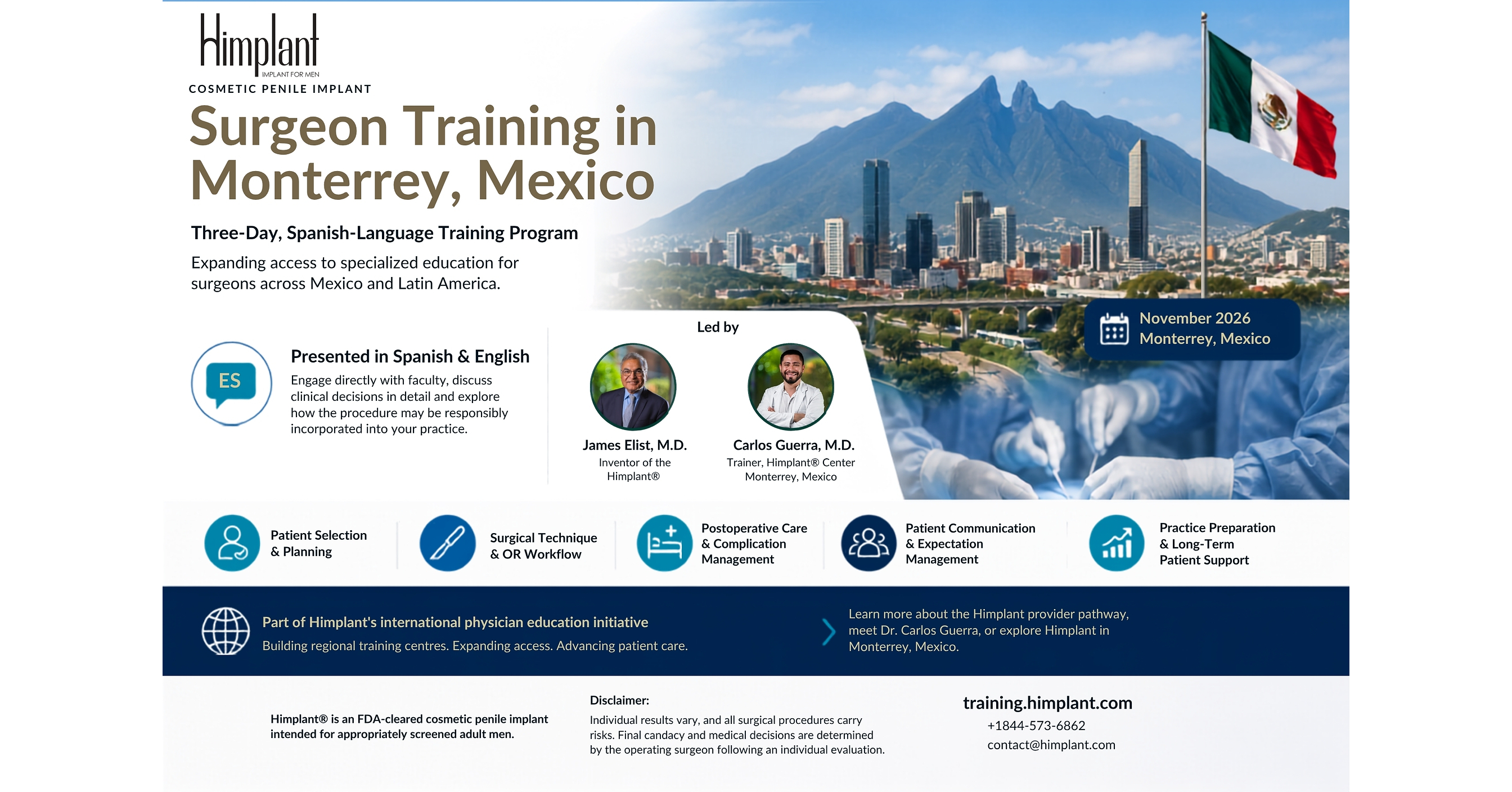 Himplant® Brings Spanish-Language Surgeon Training to Monterrey, Mexico
