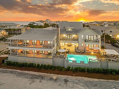 This storied residence has been reimagined for modern coastal living, with architectural design by Gregory D. Jazayeri, interiors by Tami Owen of Owen Group Interiors, and reconstruction led by Daniel Brock. The result is a rare blend of Grayton history, thoughtful design, and contemporary comfort. 