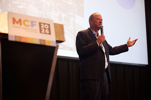 President & Founder Michael Schroeder welcoming MCF 2026 attendees. President & Founder Michael Schroeder welcoming MCF 2026 attendees.