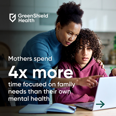 Mothers spend 4x more time focused on family needs than their own mental health