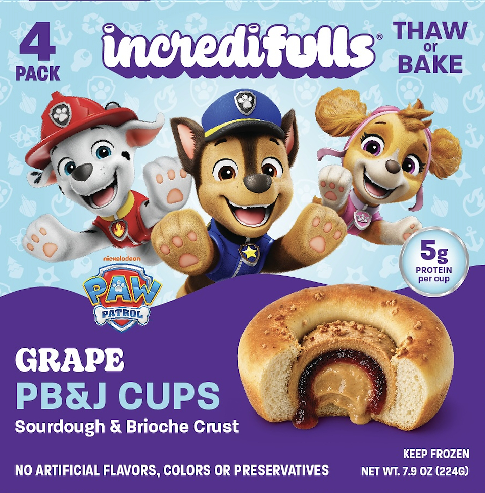 INCREDIFULLS® AND PAW PATROL® TEAM UP TO BRING MORE ADVENTURE TO THE CLASSIC PB&amp;J