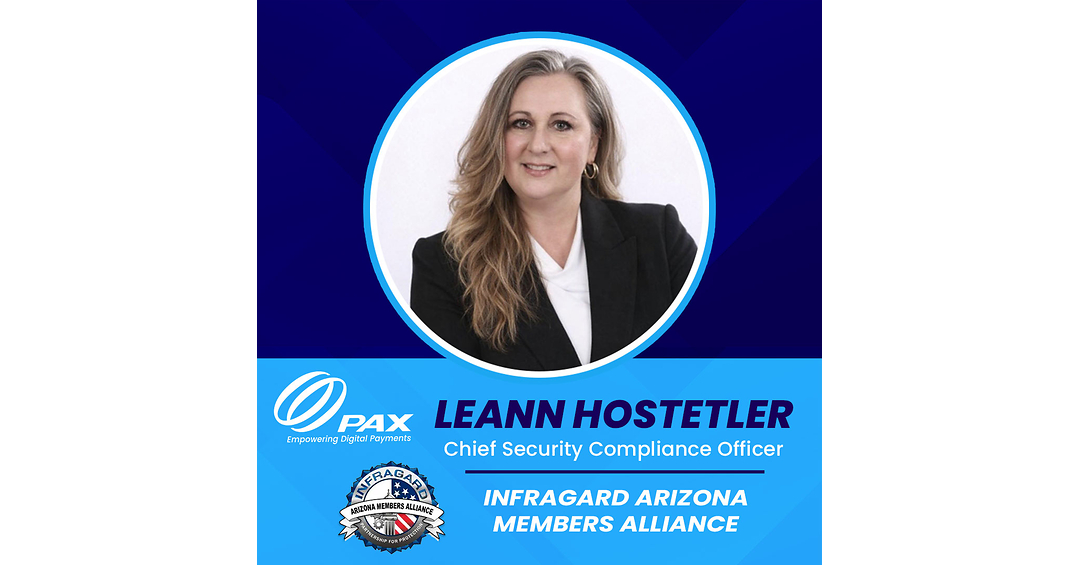 PAX Technology Security Leadership Recognized Through InfraGard Financial Services Appointment
