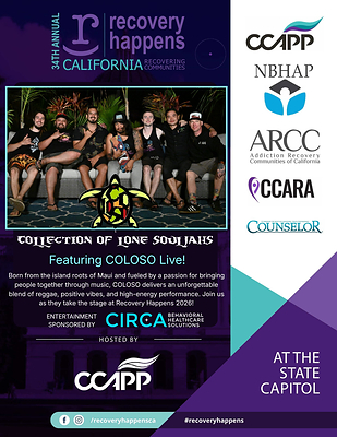34th Annual Recovery Happens Featured Band COLOSO