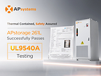 APsystems Achieves Key Safety Milestone with APstorage 261L UL 9540A Test Success