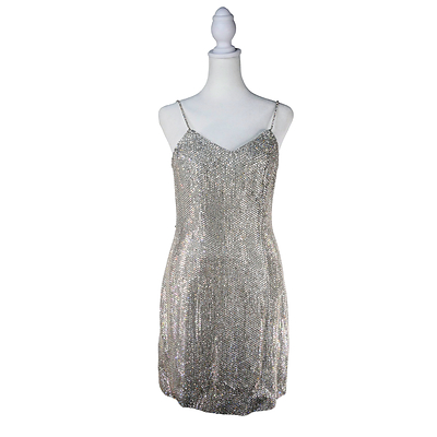 Michael Kors Collection Resort 1990 slip dress with crystal hand embroidery donated by the brand