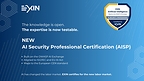 EXIN launches the AI Security Professional certification, built on the OWASP AI Exchange -- making AI security skills transparent and verifiable