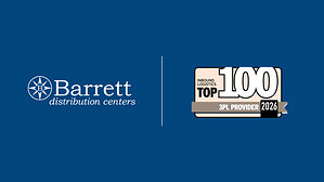 Barrett Distribution Centers Named a 2026 Inbound Logistics Top 100 3PL for Second Consecutive Year