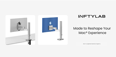 Studio Arm AM01 and AM02: The first monitor arm built for the Apple® display lineup